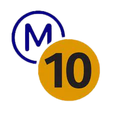 Logo metro 10 paris